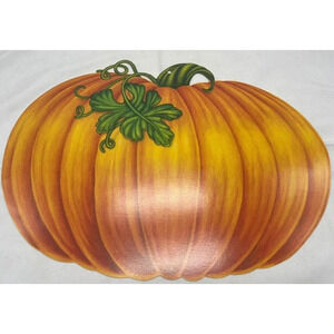 VINTAGE BEISTLE PUMPKIN DIE CUT OUT DECORATION HALLOWEEN THANKSGIVING DECOR 1988